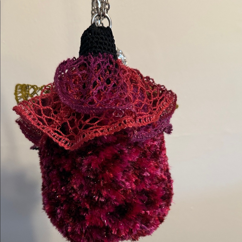 Handmade Multicolor Ruffled Women's Bag - Picture 9 of 17